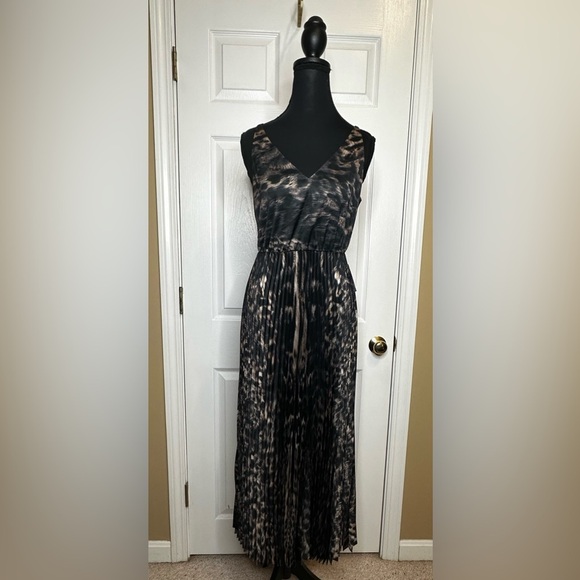 All Saints | Jinx Pleated Midi Dress - Picture 3 of 5